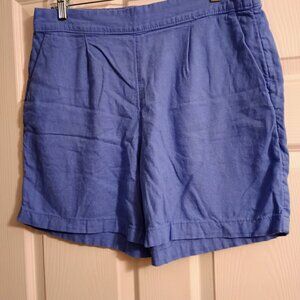 Womens Croft and Barrow Shorts, Blue, Sz M, 16.5", Hi Rise, NWOT